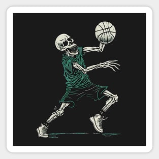 Basketball Skull Magnet